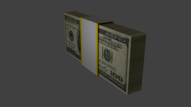 money 3D Модель .c4d .max .obj .3ds .fbx .stl .blend