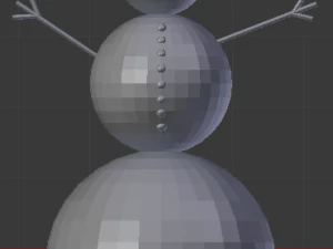 雪だるま 3Dモデル