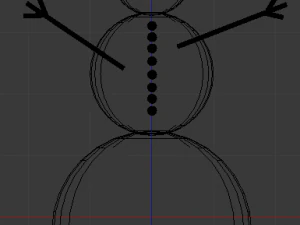 雪だるま 3Dモデル