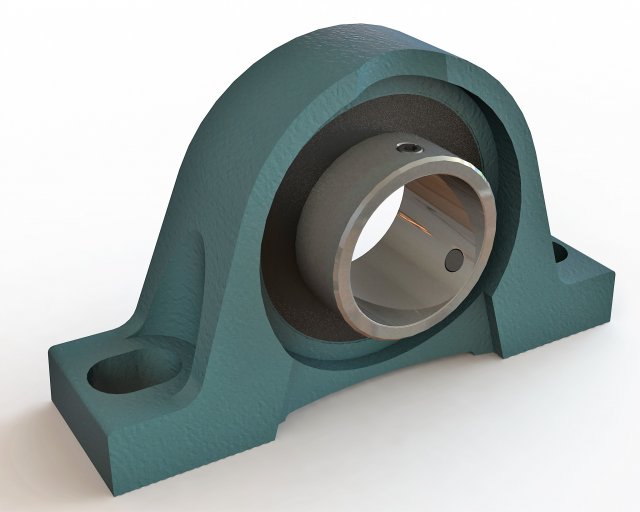 mounted ball bearing Modello 3D .c4d .max .obj .3ds .fbx .stl .blend