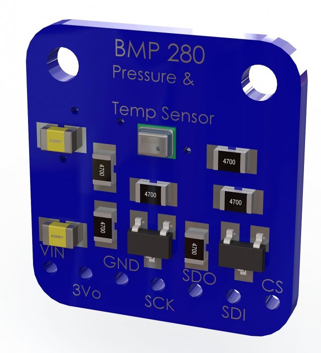 bmp280 temperaturepressure sensor 3D 모델 .c4d .max .obj .3ds .fbx .stl .blend 
