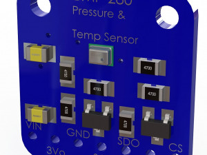 bmp280 temperaturepressure sensor 3D Model