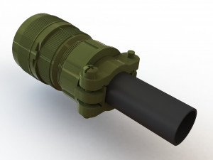 amphenol circular connector 3D 모델