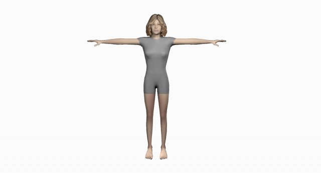 women charecter Model 3D .c4d .max .obj .3ds .fbx .stl .blend 