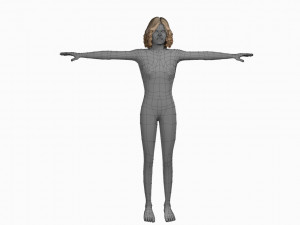 women charecter Model 3D