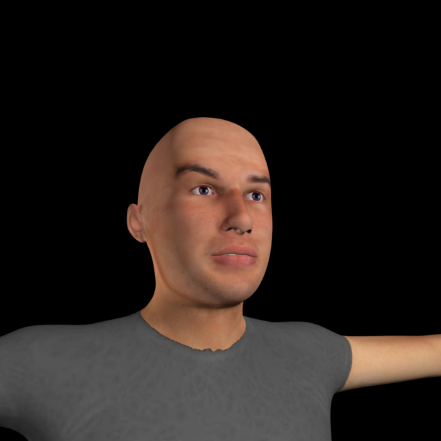 human charecter 3D Model .c4d .max .obj .3ds .fbx .stl .blend 