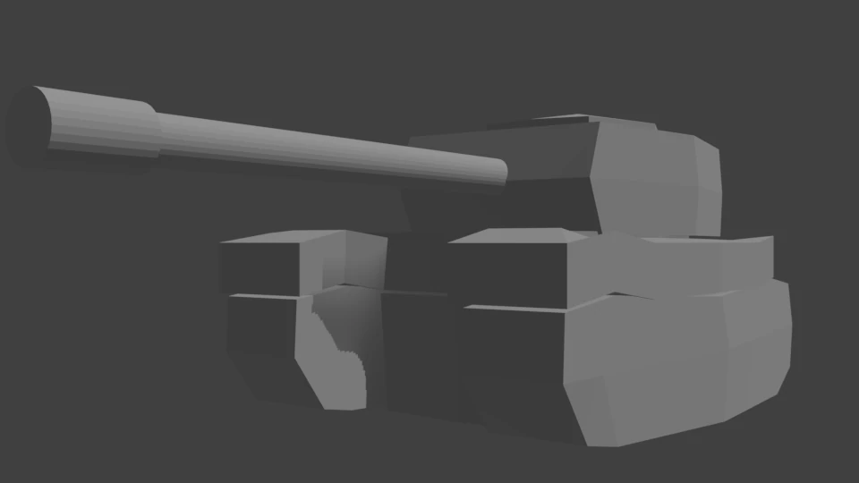 tank by eh-sora 3D Model .c4d .max .obj .3ds .fbx .stl .blend 