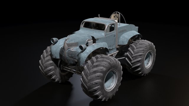 bigfoot monster truck Modèle 3D .c4d .max .obj .3ds .fbx .stl .blend 