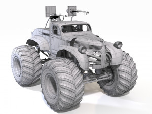 bigfoot monster truck Modèle 3D