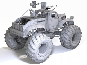 bigfoot monster truck Modèle 3D