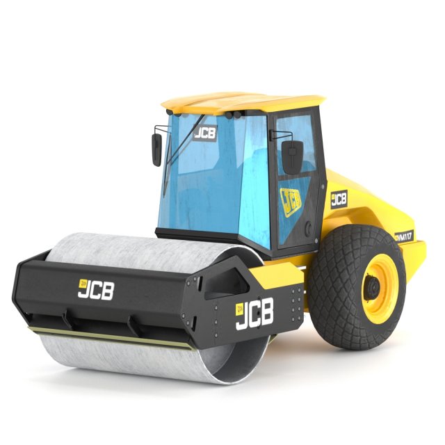 compactor jcb vm117 3D Model .c4d .max .obj .3ds .fbx .stl .blend 