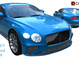 bentley continental gt 2018 3D Model