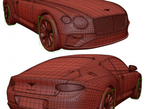 bentley continental gt 2018 3D Model