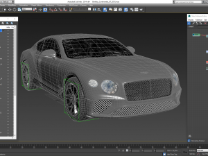 bentley continental gt 2018 3D Model