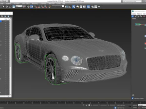 bentley continental gt 2018 3D Model
