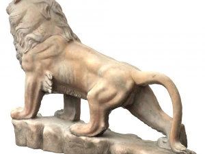 statua del leone Modello 3D