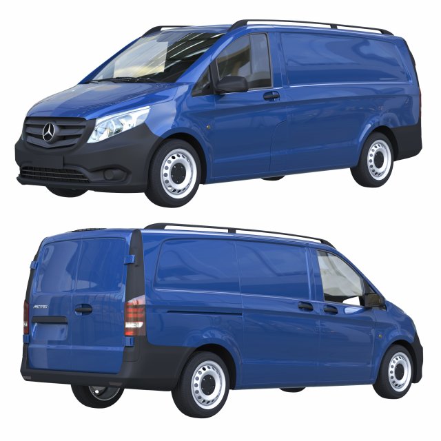 mercedes benz metris vito 2016 Modelo 3D .c4d .max .obj .3ds .fbx .stl .blend 