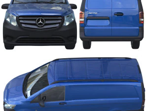 mercedes benz metris vito 2016 3D Model