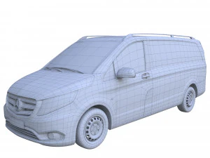 mercedes benz metris vito 2016 3D Model