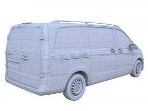 mercedes benz metris vito 2016 3D Model