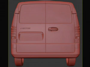 mercedes benz metris vito 2016 3D Model