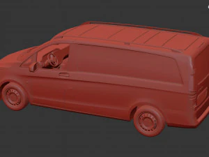 mercedes benz metris vito 2016 3D Model