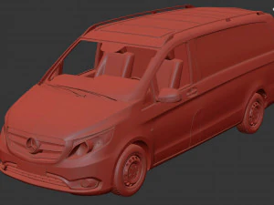 mercedes benz metris vito 2016 3D Model