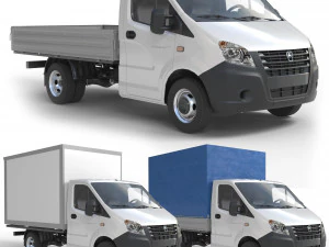 瞪羚下一辆卡车 lowpoly 3D 模型