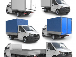 gazelle next lorry lowpoly 3D Model