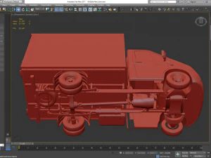 gazelle next lorry lowpoly 3D Model