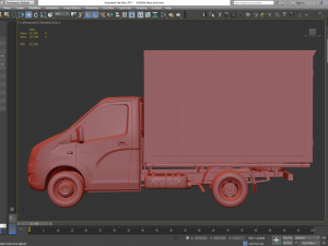 gazelle next lorry lowpoly 3D-Modell