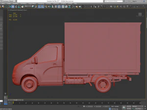 gazelle next lorry lowpoly 3D Model
