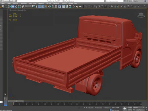 gazelle next lorry lowpoly 3D Model