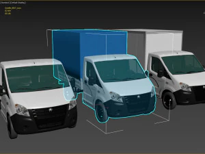 gazelle next lorry lowpoly 3D Model
