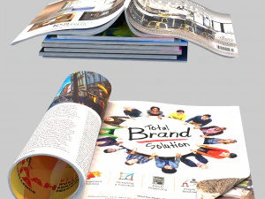 magazines set 3D Model