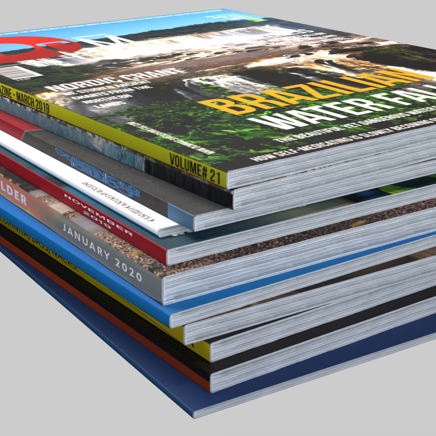 Magazine set. Журнал 3d. Журнал 3д.