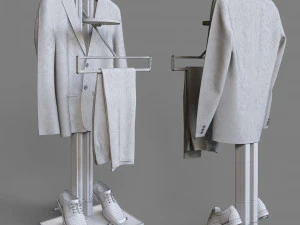 bork hq802 standing clothes rack 3D Model