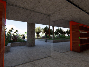 library 3D मॉडल