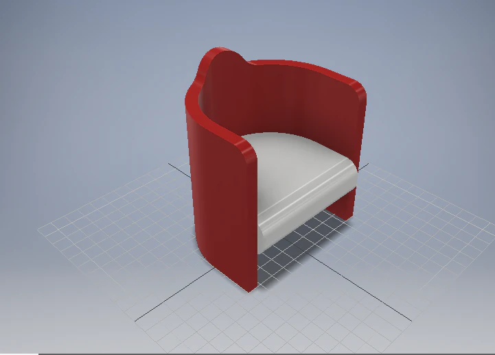 armchair 3D Model .c4d .max .obj .3ds .fbx .stl .blend