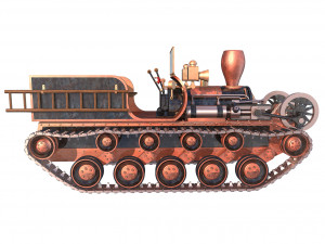 steam continuous tractor 3D Model