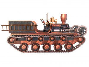 steam continuous tractor 3D Model
