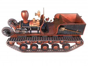steam continuous tractor 3D Model