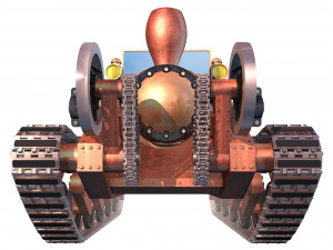 steam continuous tractor 3D Model