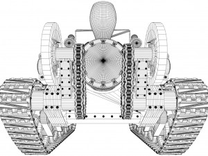 steam continuous tractor 3D Model