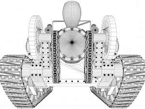 steam continuous tractor 3D Model