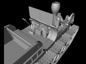 steam continuous tractor 3D Model