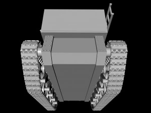 steam continuous tractor 3D Model