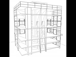 civic building hospital Model 3D