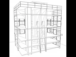 civic building hospital 3D Model