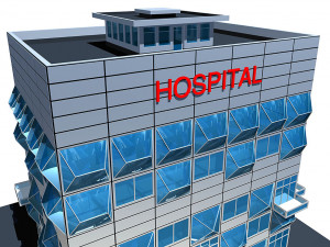civic building hospital Model 3D